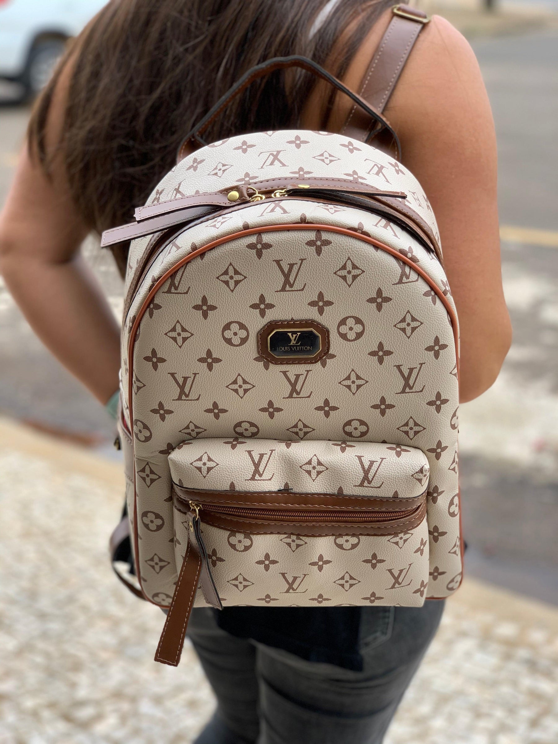 Mochila de Couro Louis Vuitton